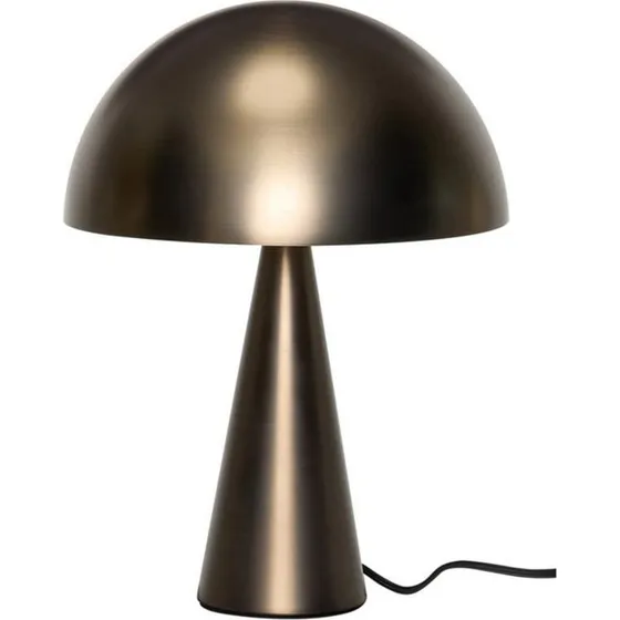 HÜBSCH Mush Mini tafellamp, gebronsd messing, 34 cm