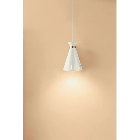 Warm Nordic Cone hanglamp, Wit, Ø 16 cm
