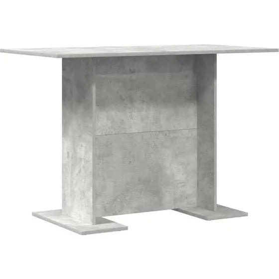 vidaXL Eettafel Betongrijs 110x60x75 cm Bewerkt hout