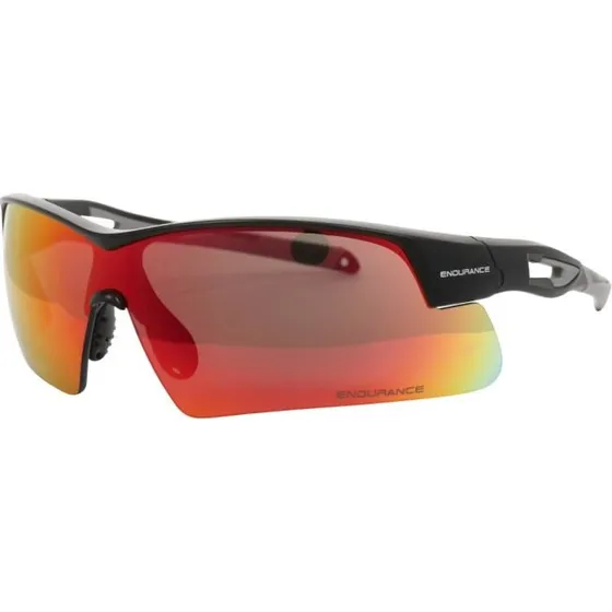 Endurance Jacque Half-Frame Zwarte Sportzonnebril