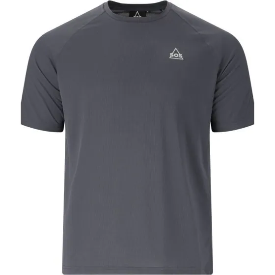 SOS Pillar Tech SS Tee Mt. M Grijs Heren