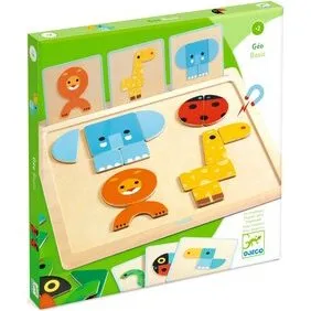 Djeco GeoBasic Magnetenspel Dierengezichtjes
