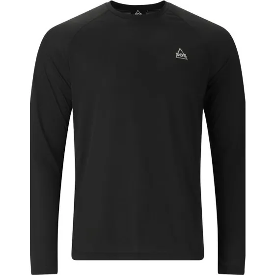 SOS Pillar Tech LS Tee Mt. L Zwart Heren