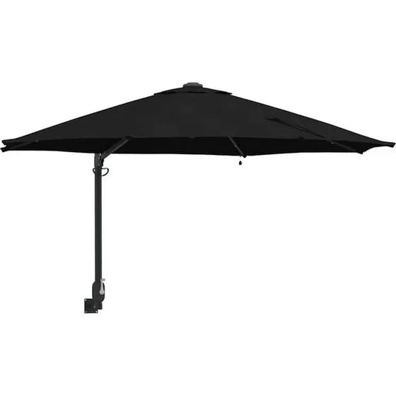 vidaXL Tuinparasol Zwart 248 x 248 x 148 cm