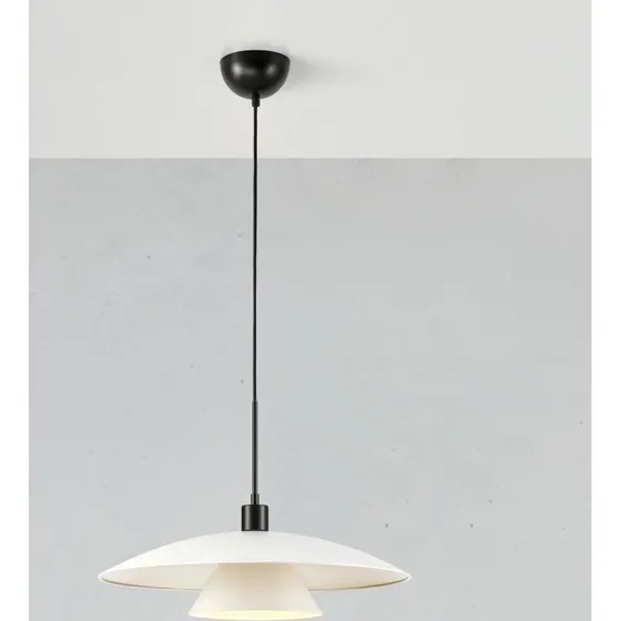 Markslöjd Millinge Hanglamp Mat Wit/Zwart - Ø 50 cm