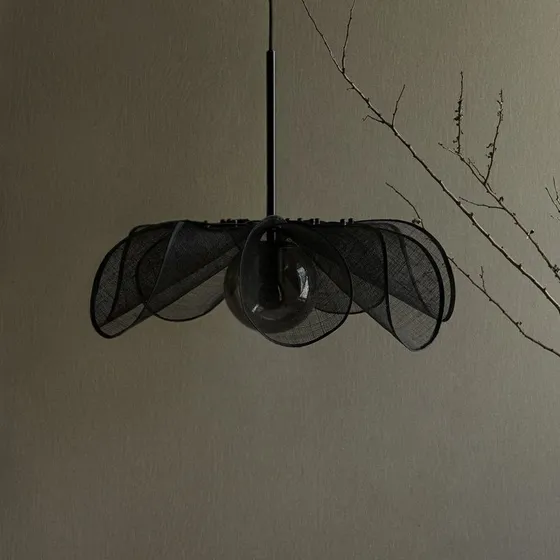 Markslöjd Styrka Hanglamp Ø63 - Zwart/Smoke - Bananenvezel