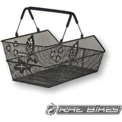 Basil Cento Flower Multi fietsmand 44x30x23 cm zwart