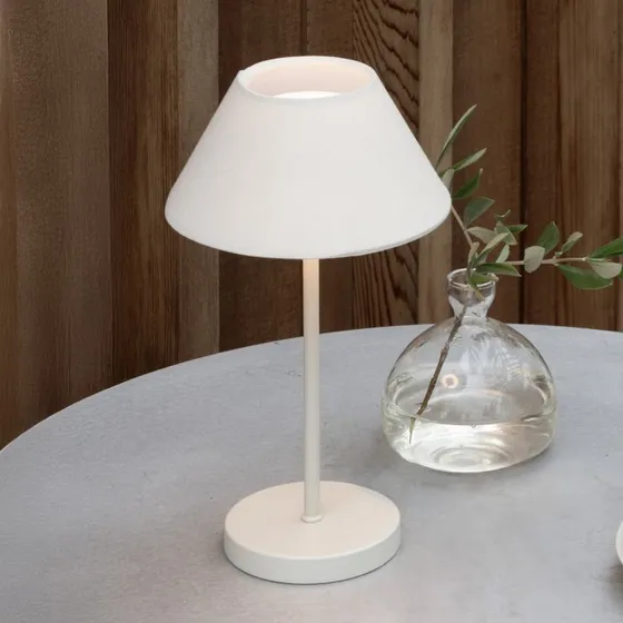 Watt & Veke Teya LED-accu-tafellamp - Wit - 26 cm