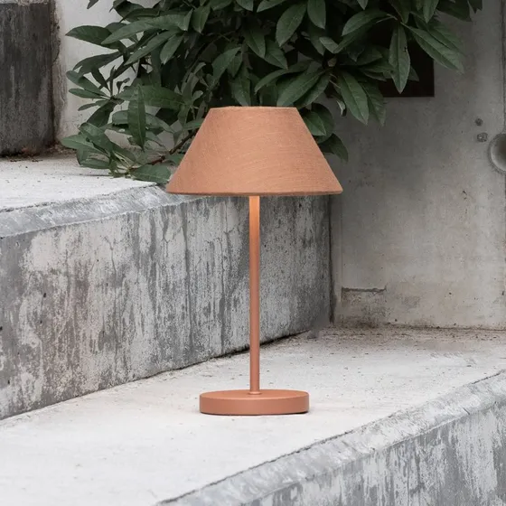 Watt & Veke Teya LED-accu-tafellamp Terracotta, 26 cm