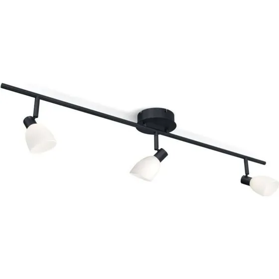 Herstal Cut Plafondlamp Black/Opal - 3-delig railsysteem