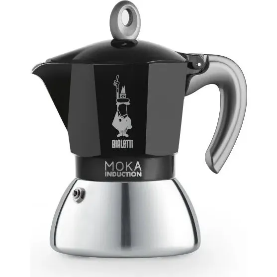 Bialetti New Moka Induction Zwart - 4 kopjes (15 cl)