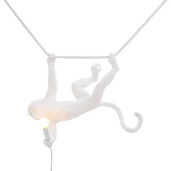 Seletti Monkey Swing Hanglamp Wit