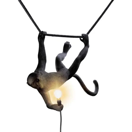 Seletti Monkey Swing Buiten Hanglamp - Zwart