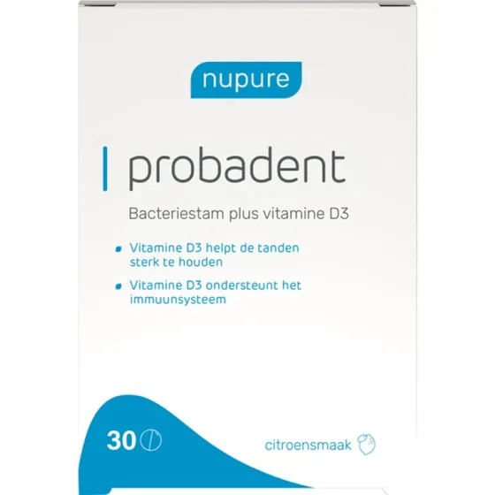 Nupure Probadent zuigtabletten 30 stuks – probiotica & vitamine D3