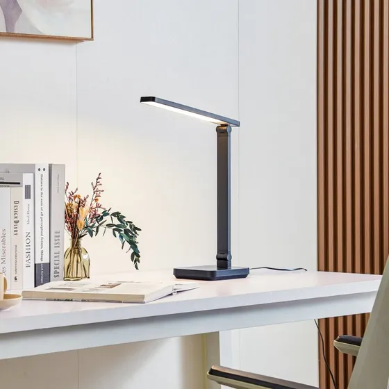 Lindby Rylas LED Bureaulamp - Zwart - Dimmbaar & CCT
