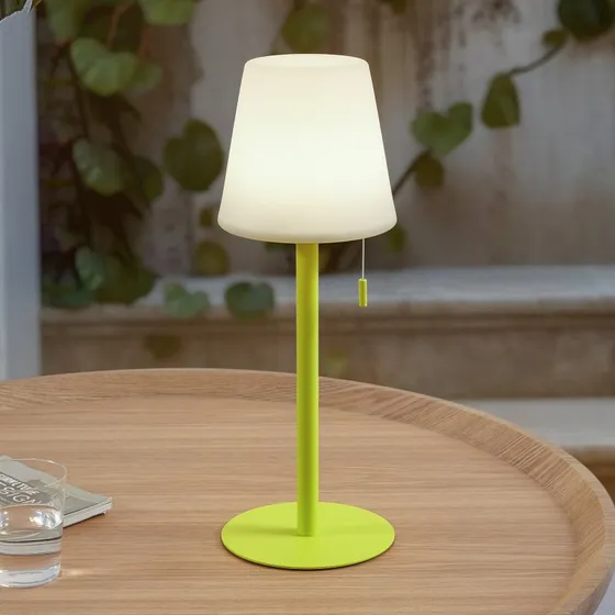 Lindby Azalea LED Oplaadbare Tafellamp - Geel/Wit - IP44