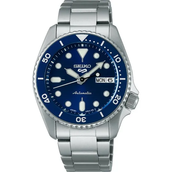 Seiko 5 Sports SRPL77K1 Automaat 38 mm Blauw/Zilver