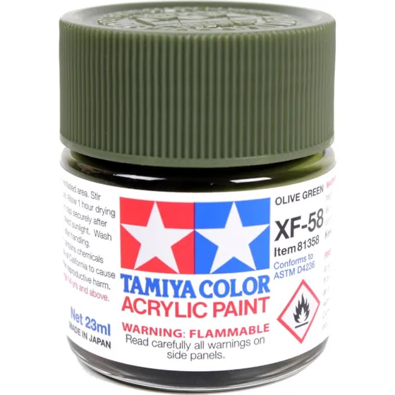 Tamiya XF-58 Olijfgroen Mat 23ml Acrylverf