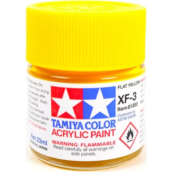 Tamiya XF-3 Mat Geel 23ml Acrylverf