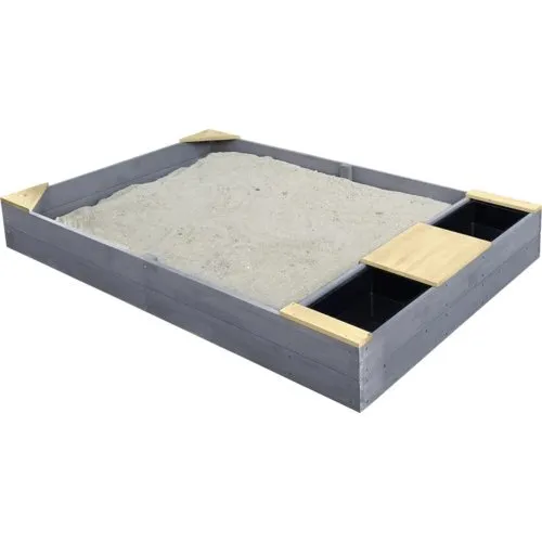 AXI Kelly Zandbak 180x115 cm grijs/bruin met waterbakken en bankje