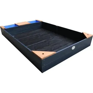 AXI Kelly Zandbak 180x115 cm Antraciet/bruin met waterbakken en bankje