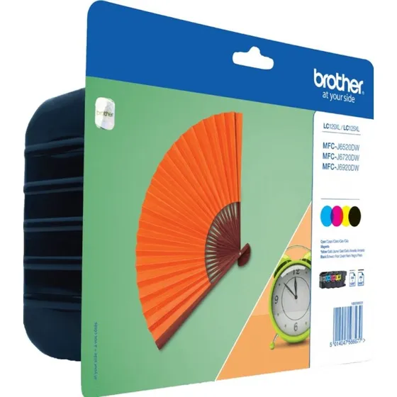 Brother LC-129XLVALBP Inktcartridge Set: Zwart + 3 Kleuren