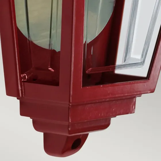 Elstead Deco Lane Buitenwandlamp - Rood - Aluminium - IP44