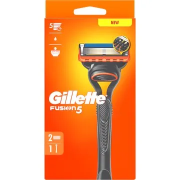 Gillette Fusion5 Scheermes voor Mannen, 1 Handvat, 2 Navulmesjes
