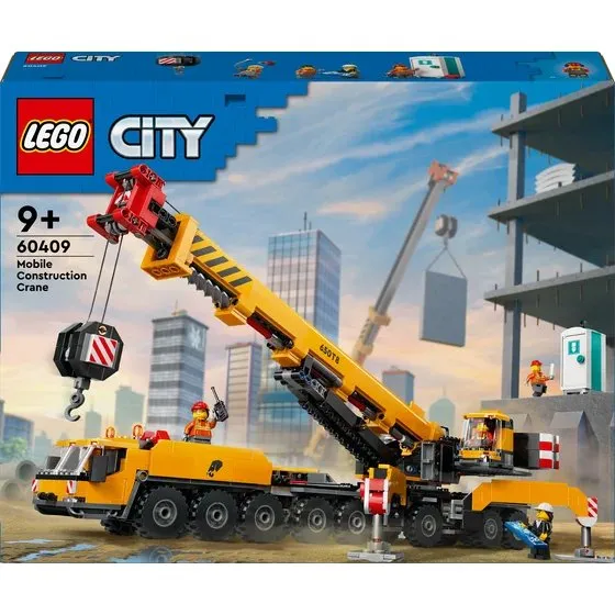 LEGO City Gele mobiele bouwkraan 60409