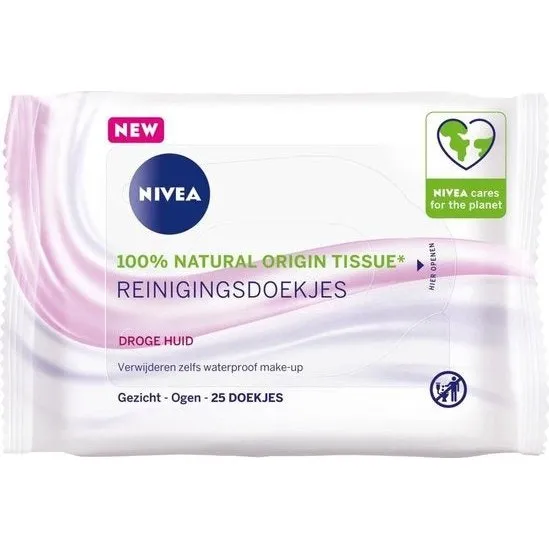 NIVEA 3-in-1 Verzachtende Reinigingsdoekjes (25 stuks)