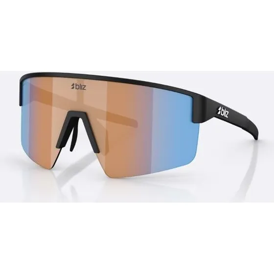Bliz P004 Zonnebril - Matte Black met Nano Optics Coral Orange Mirror Blue