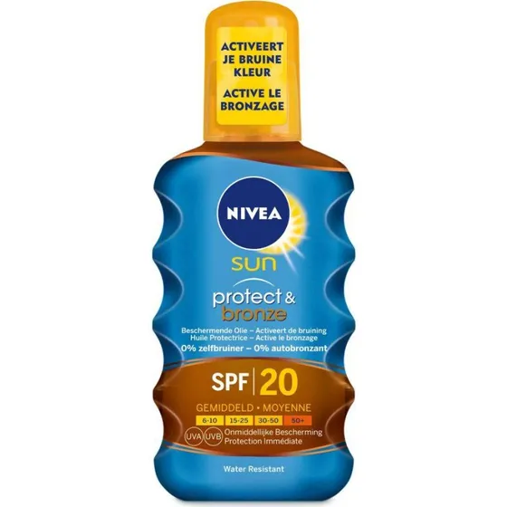 Nivea Sun Protect & Bronze Zonneolie Spray SPF20 200 ml