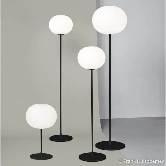 Flos Glo-Ball T1 Tafellamp - Mat Zwart/Opaal Glas