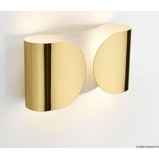 Flos Foglio Wandlamp - Goud - Design Wandlamp