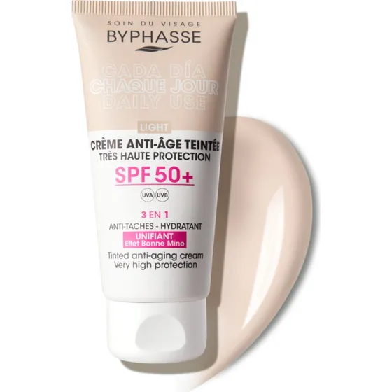 Byphasse Anti-Aging Gezichtscrme met Kleur SPF50+ 50 ml