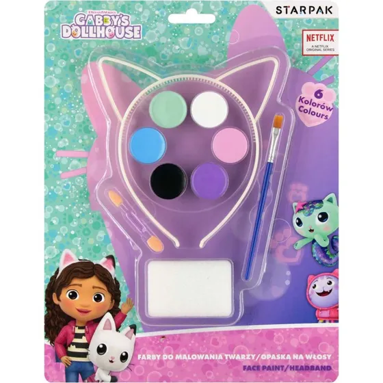 Gabby's Poppenhuis Schmink en Haarband met 6 Kleuren