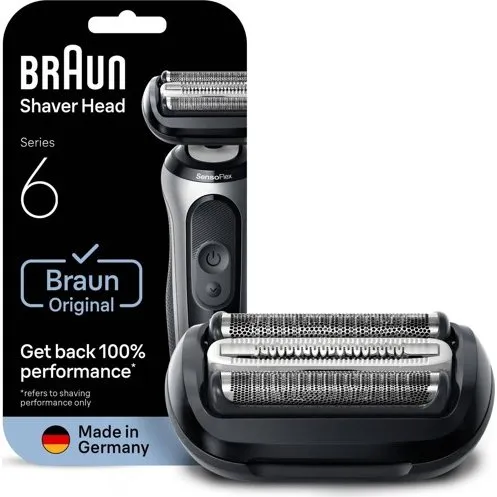Braun Series 6 Vervangend Scheerhoofd 64B - Zwart