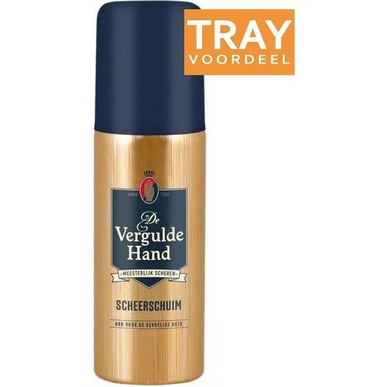 Vergulde Hand Scheerschuim Mini 12 x 50 ml