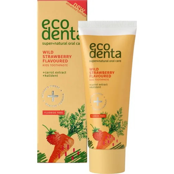 Ecodenta Kindertandpasta Wilde Aardbei & Wortel 75ml