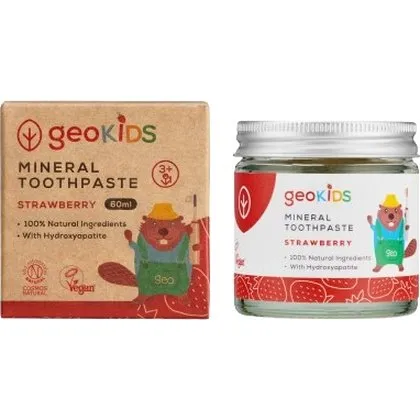 Georganics Kids Tandpasta Fluoridevrij Aardbeiensmaak