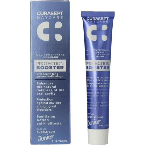 Curasept Daycare Protection Booster Gel Tandpasta Junior Bubble Gum 50 ml