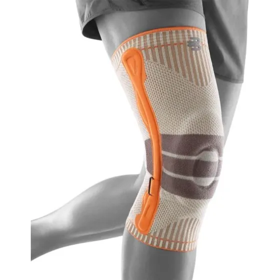 Bauerfeind Outdoor Kniebandage - Merinowol - Feloranje