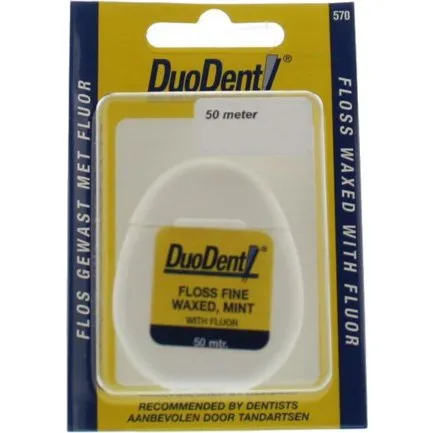 Duodent Floss Fine Waxed Mint 50m