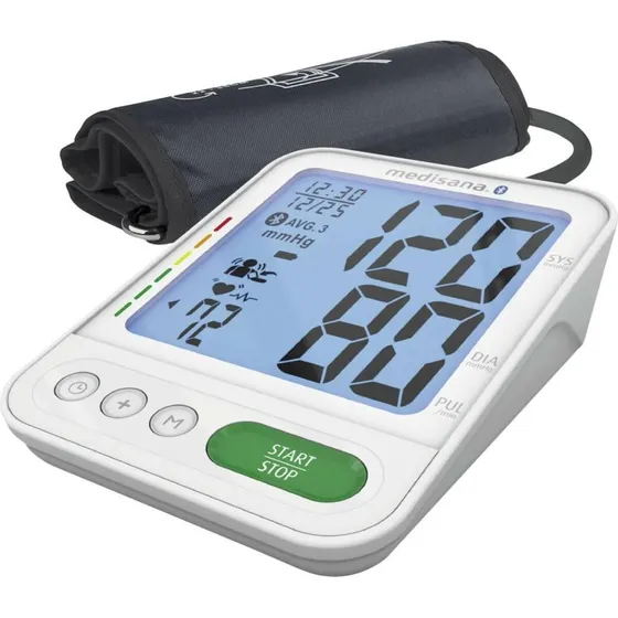 Medisana BU 584 Connect wit, bovenarm bloeddrukmeter met grote cuff (23-43 cm)
