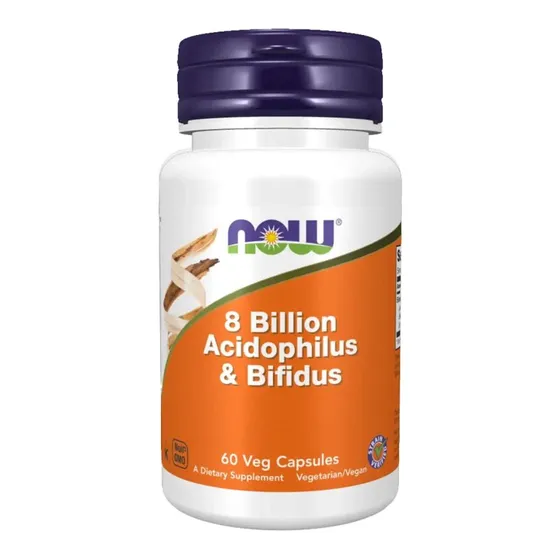 NOW Biotica 8 Miljard Acidophilus en Bifidus 60 Capsules