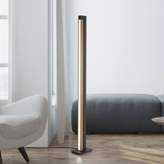 Paul Neuhaus PURE Lines LED vloerlamp - Eiken/Grafiet - 140 cm
