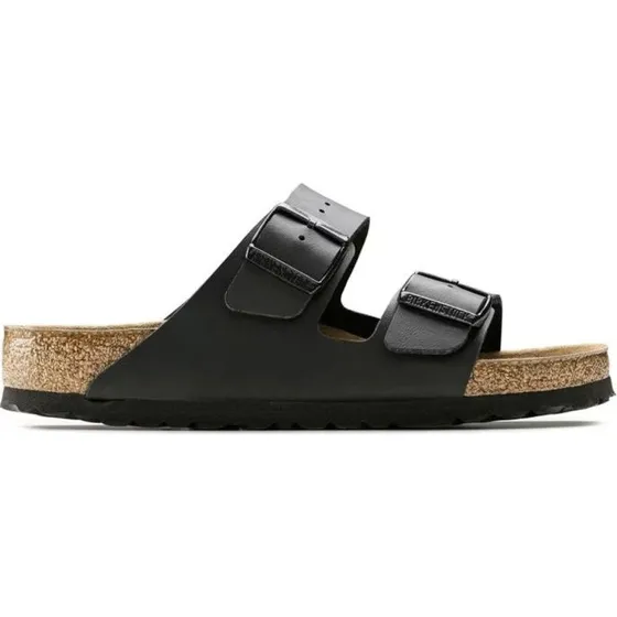 Birkenstock Arizona SFB Birko-Flor Sandalen - Zwart - Maat 44