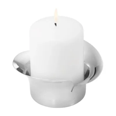 Georg Jensen Bloom Pillar Kaarshouder RVS Mirror