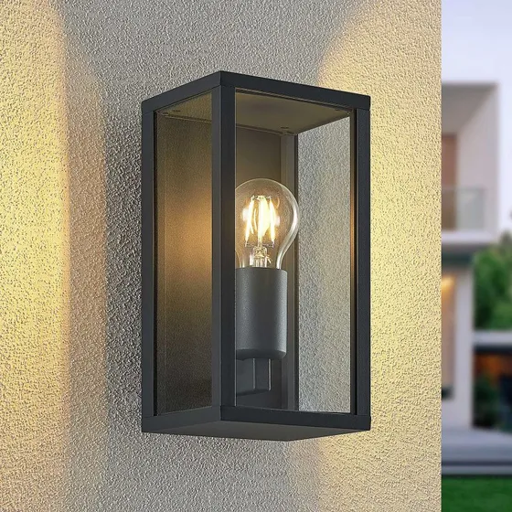 Lindby Peldar buitenwandlamp, antraciet, 26 cm