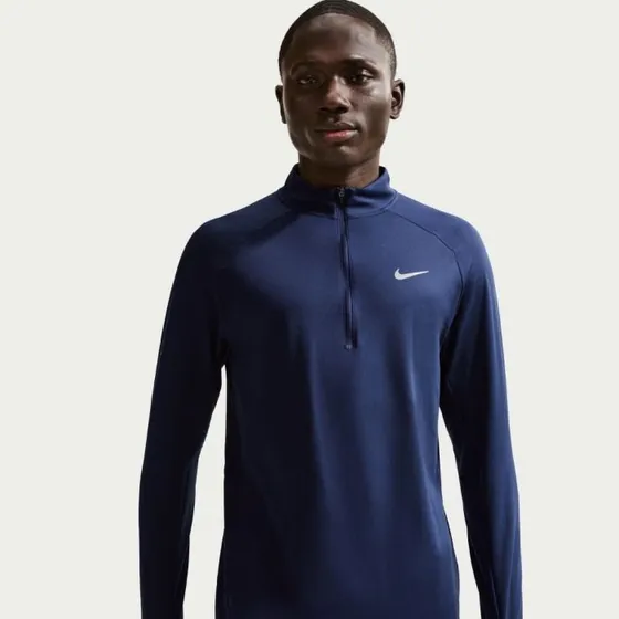 Nike Dri-FIT Stride Half Zip Midlayer Blauw Heren XXL